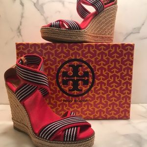 Tory Burch striped wedges